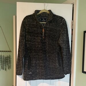 Southern Marsh Charcoal Sherpa Fleece